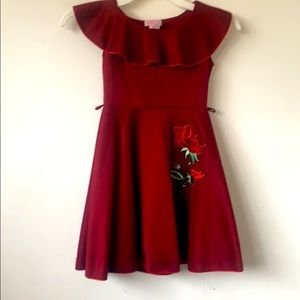 Burguendy colored dress